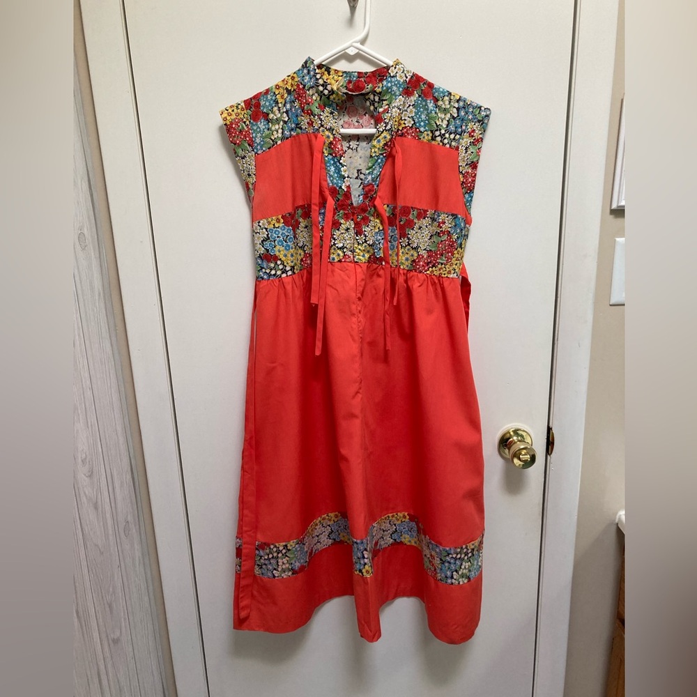 Vintage 1960’s Tracy Petites coral floral dress